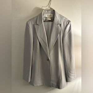 Jones New York 2-Piece Suit Set | Size 14 | Gray Blazer & Pants |Office Wear